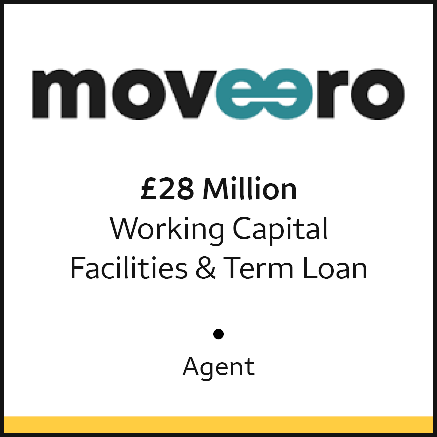 moveero £28 Million Working Capital Facilities & Term Loan Agent